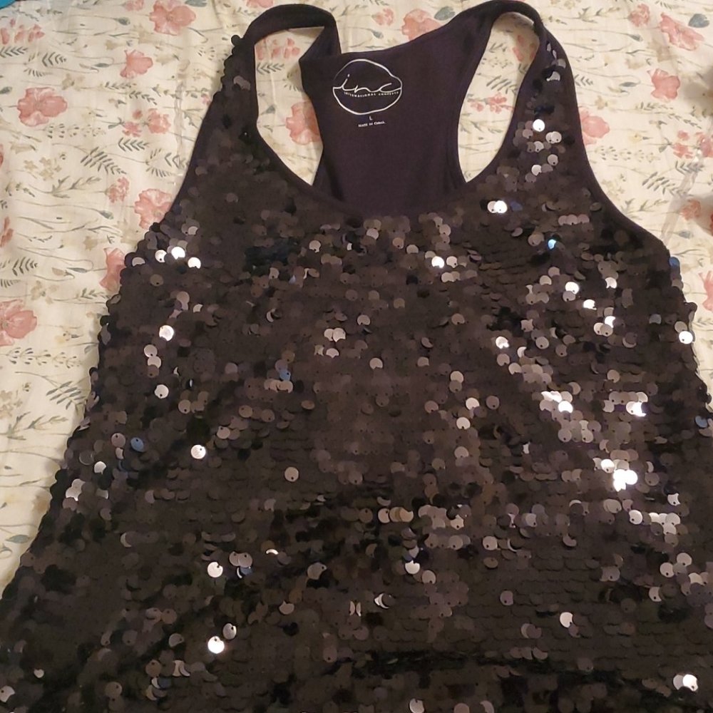 INC Sequin Tank